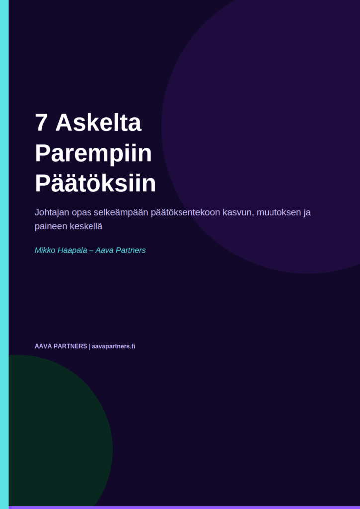 Opas parempiin päätöksiin I Aava Partners